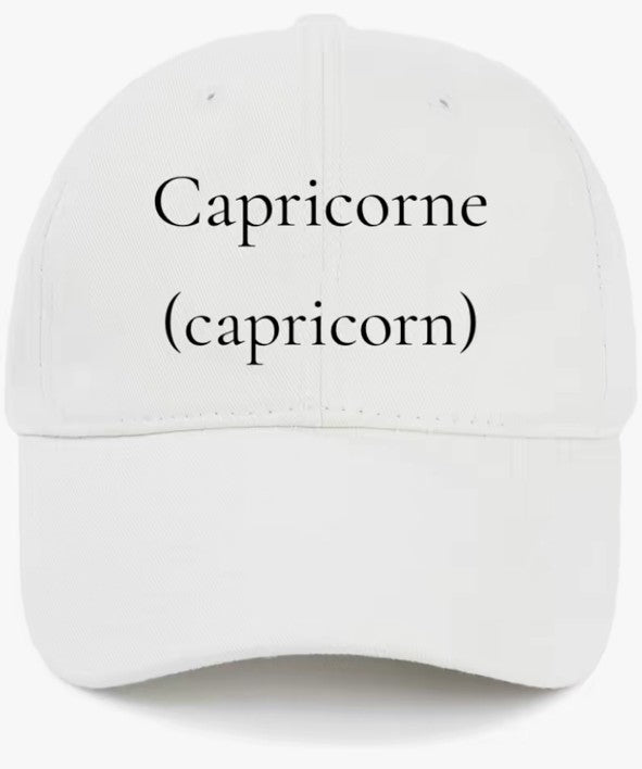 Capricorne (Capricorn) Cotton Baseball Cap