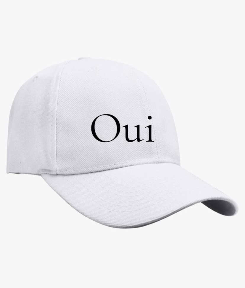 Oui (Yes) Cotton Baseball Cap