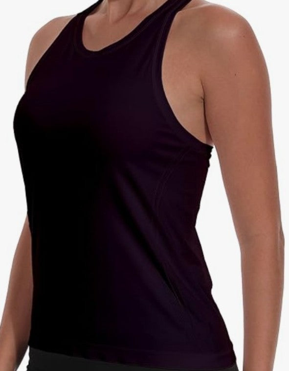 J' Adore (I Love) Crew Neck Racerback Tank Top