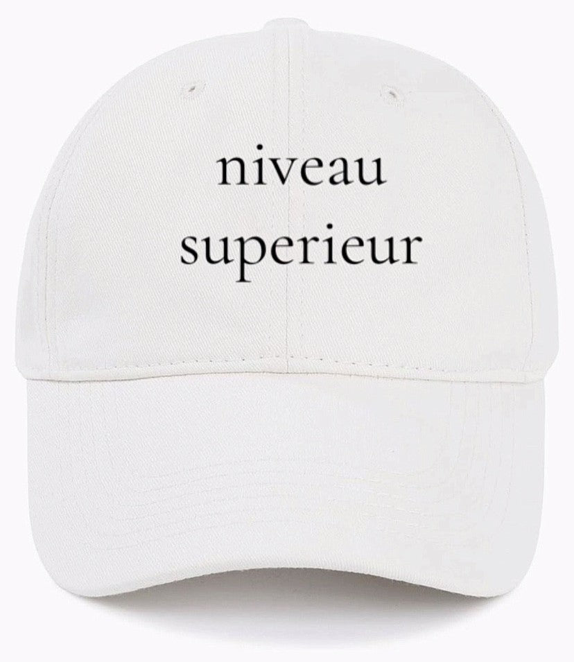 niveau superieur                          (Top Tier)                                     Cotton Baseball Cap