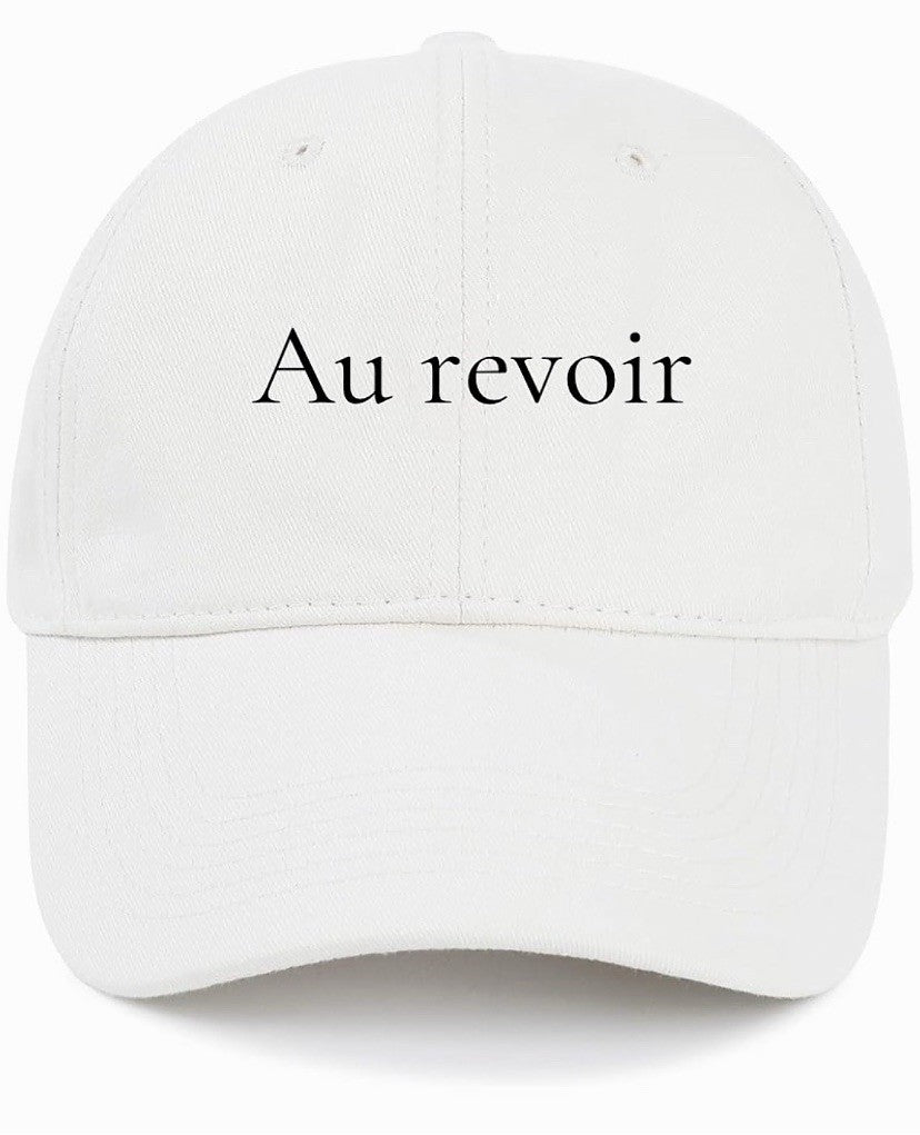 Au revoir (Goodbye) Cotton Baseball Cap