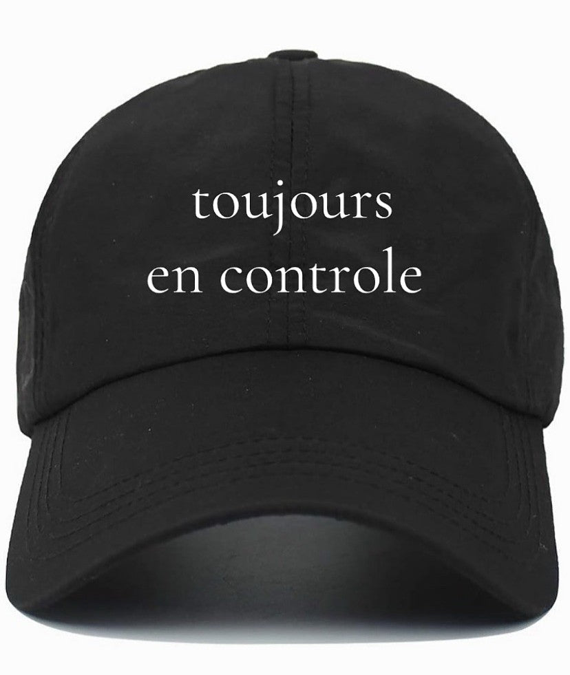 toujours en controle (Always In Control) Cotton Baseball Cap