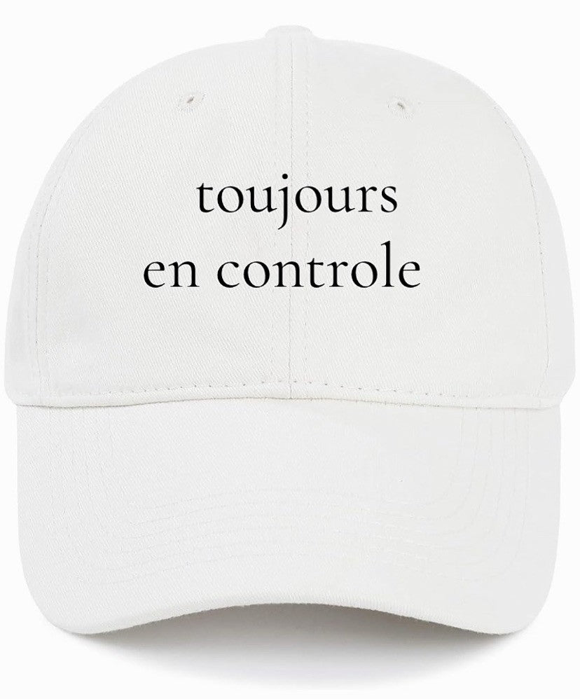 toujours en controle (Always In Control) Cotton Baseball Cap