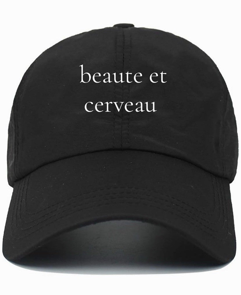beaute et cerveau (Beauty and Brains) Cotton Baseball Cap