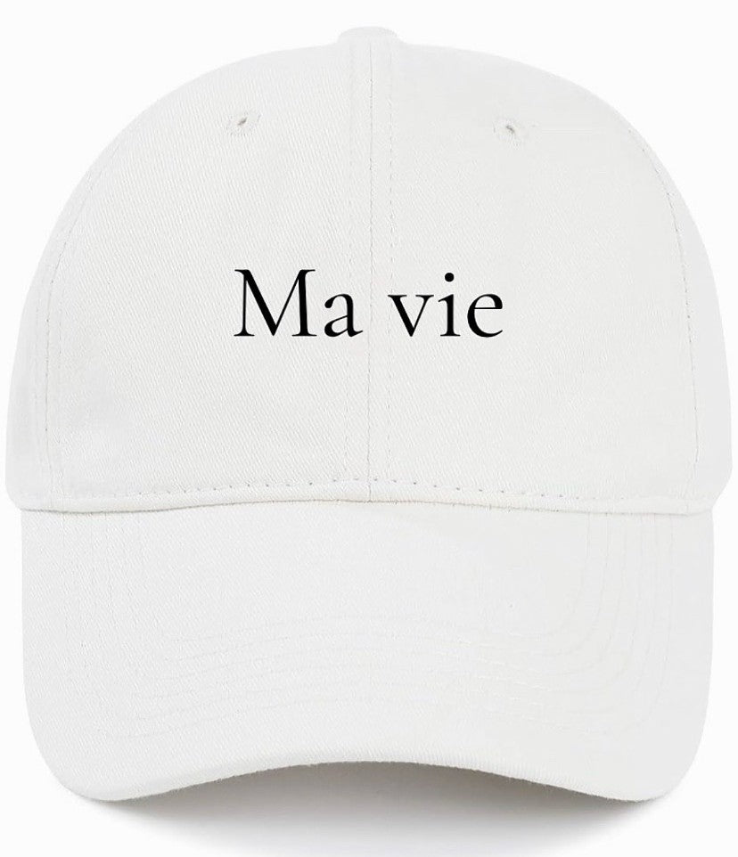 Ma vie                                            (My Life)                                    Cotton Baseball Cap
