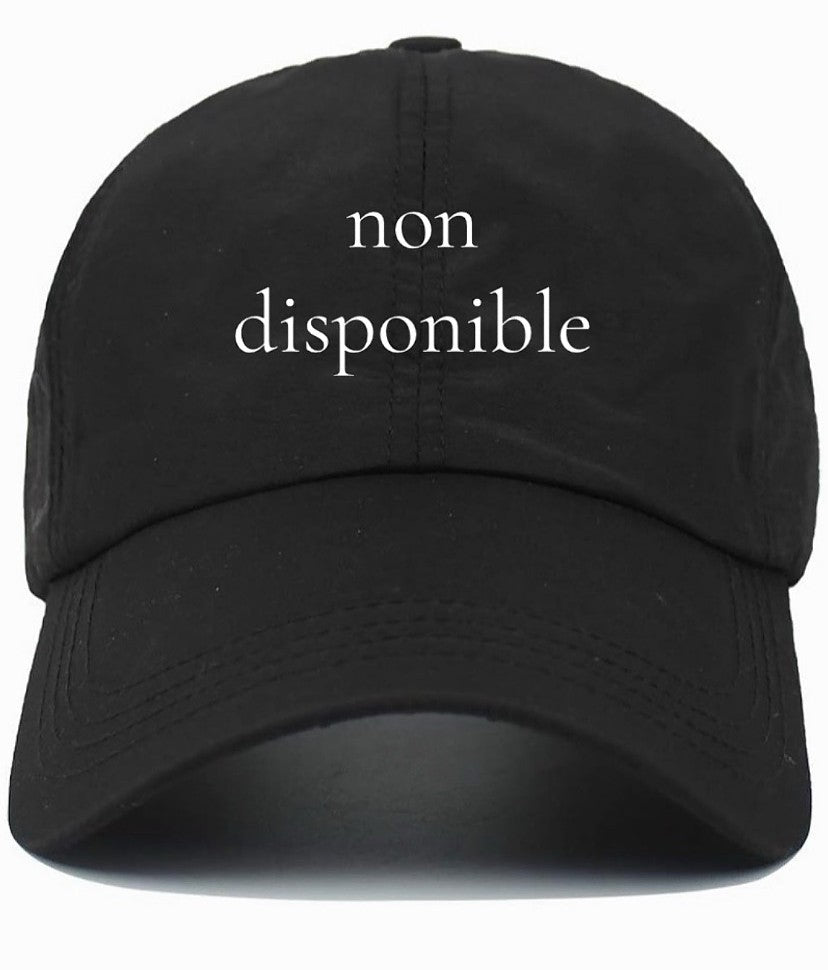 non disponible                    (Not Available)                                   Cotton Baseball Cap