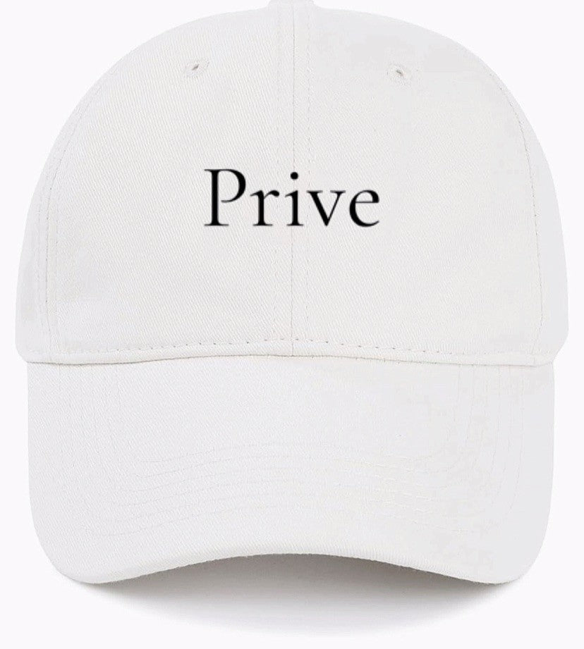 Prive                                                       (Private)                                Cotton Baseball Cap