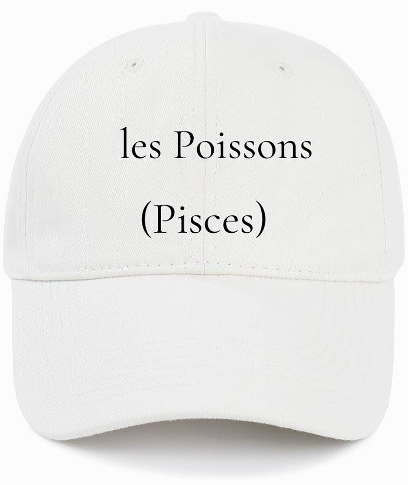 les Poissons (Pisces) Cotton Baseball Cap