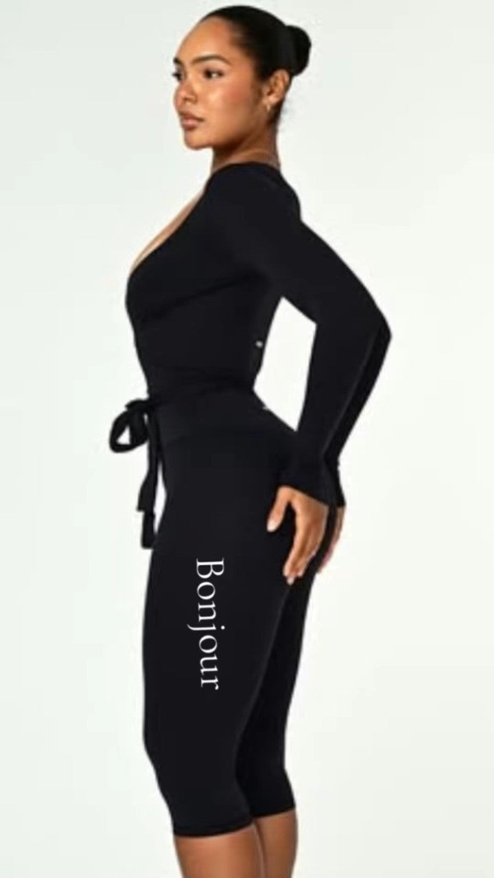 Bonjour                       (Good Morning/Hello)                                                         Capri Legging