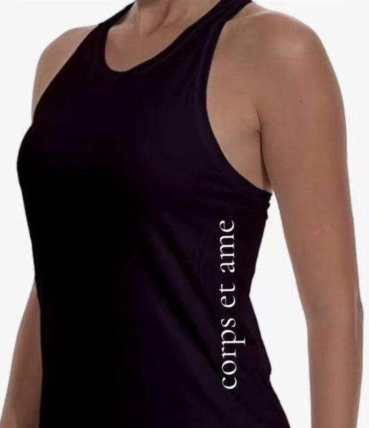 corps et ame     (Body and Soul)                                                                      Racerback Tank Top