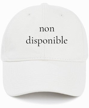 non disponible                          (Not Available)                               Cotton Baseball Cap