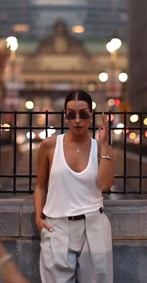 Simone White Tank Top                                  Exclusive Order