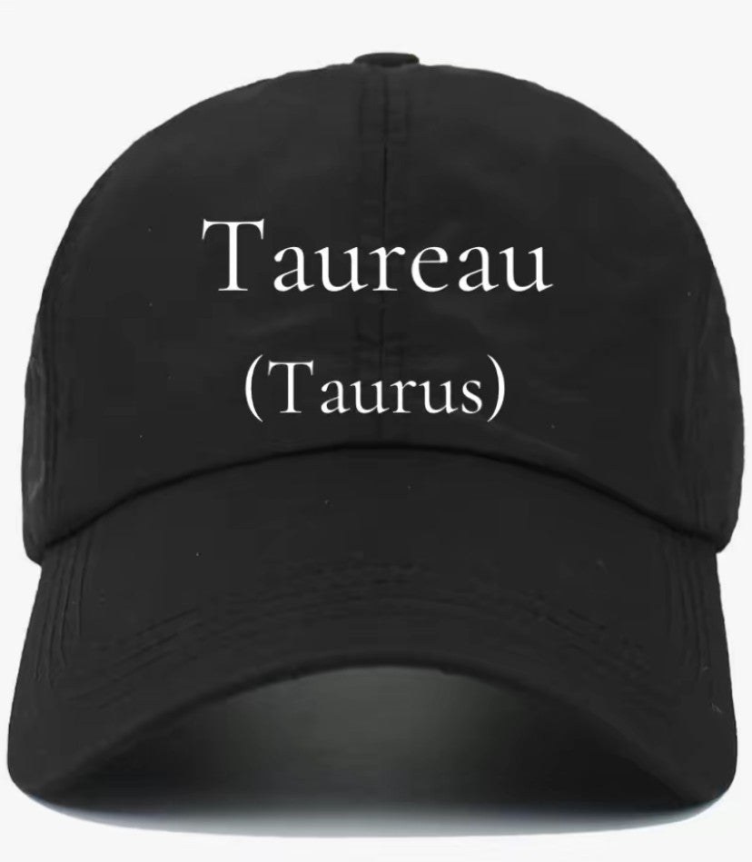 Taureau                                              (Taurus)                                                  Cotton Baseball Cap