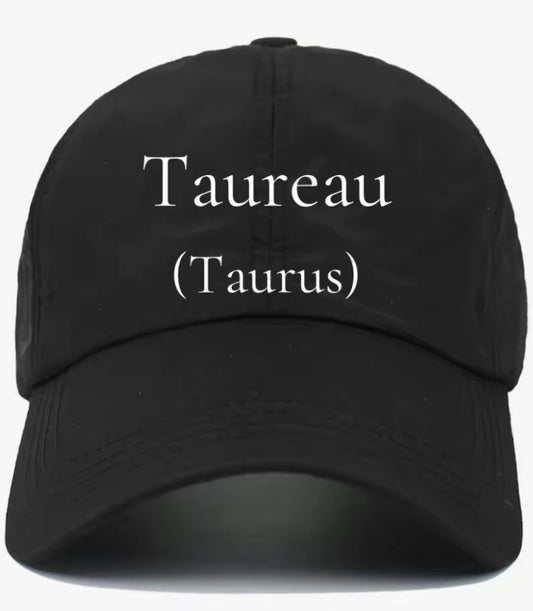Taureau                                              (Taurus)                                                  Cotton Baseball Cap