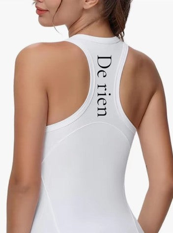 De rien                    (You're Welcome)                                Crew Neck Racerback Tank Top