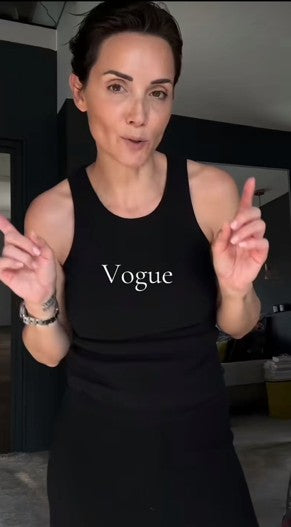 Vogue                            ( Fashion)                                          Crew Neck Tank Top