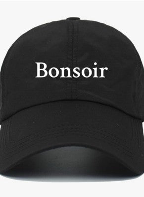 Bonsoir                                       (Good Evening)                                             Cotton Baseball Cap