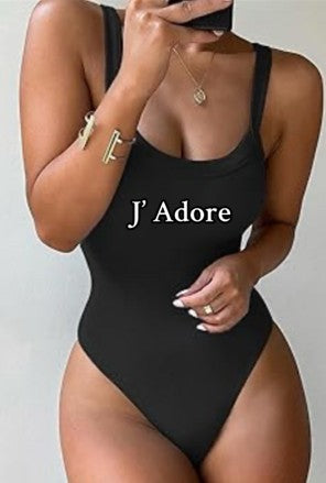 J' Adore                                (I Love)                                                                Black Sculpt Bodysuit