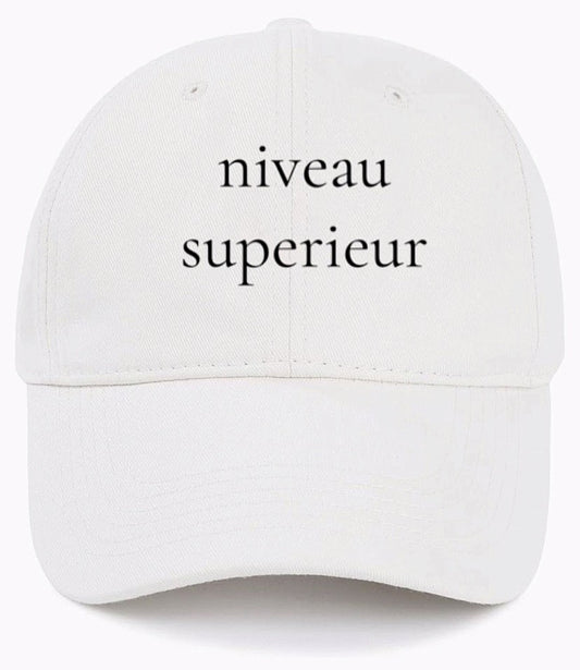 niveau superieur                          (Top Tier)                                     Cotton Baseball Cap