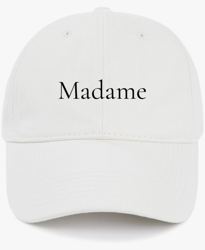 Madame                                         (Mrs.)                                                       Cotton Baseball Cap