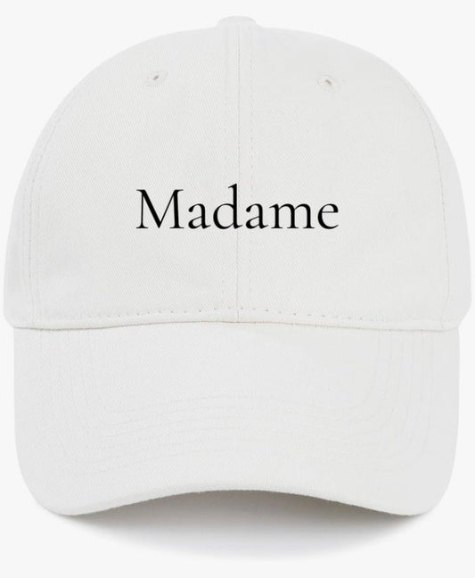 Madame                                         (Mrs.)                                                       Cotton Baseball Cap