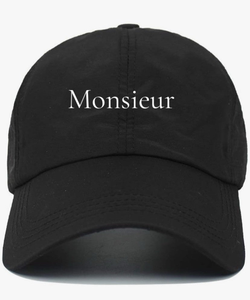 Monsieur                                           (Sir)                                                       Cotton Baseball Cap