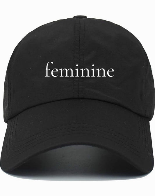 feminine                                                                                  Cotton Baseball Cap Limited Edition