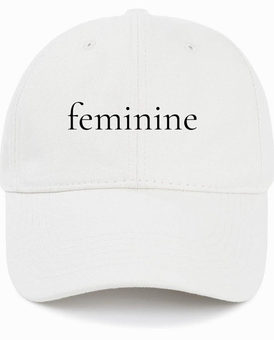 feminine                                                                 Cotton Baseball Cap Limited Edition