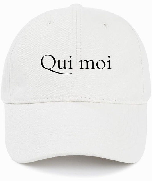 Qui moi                              (Who Me)                                               Cotton Baseball Cap