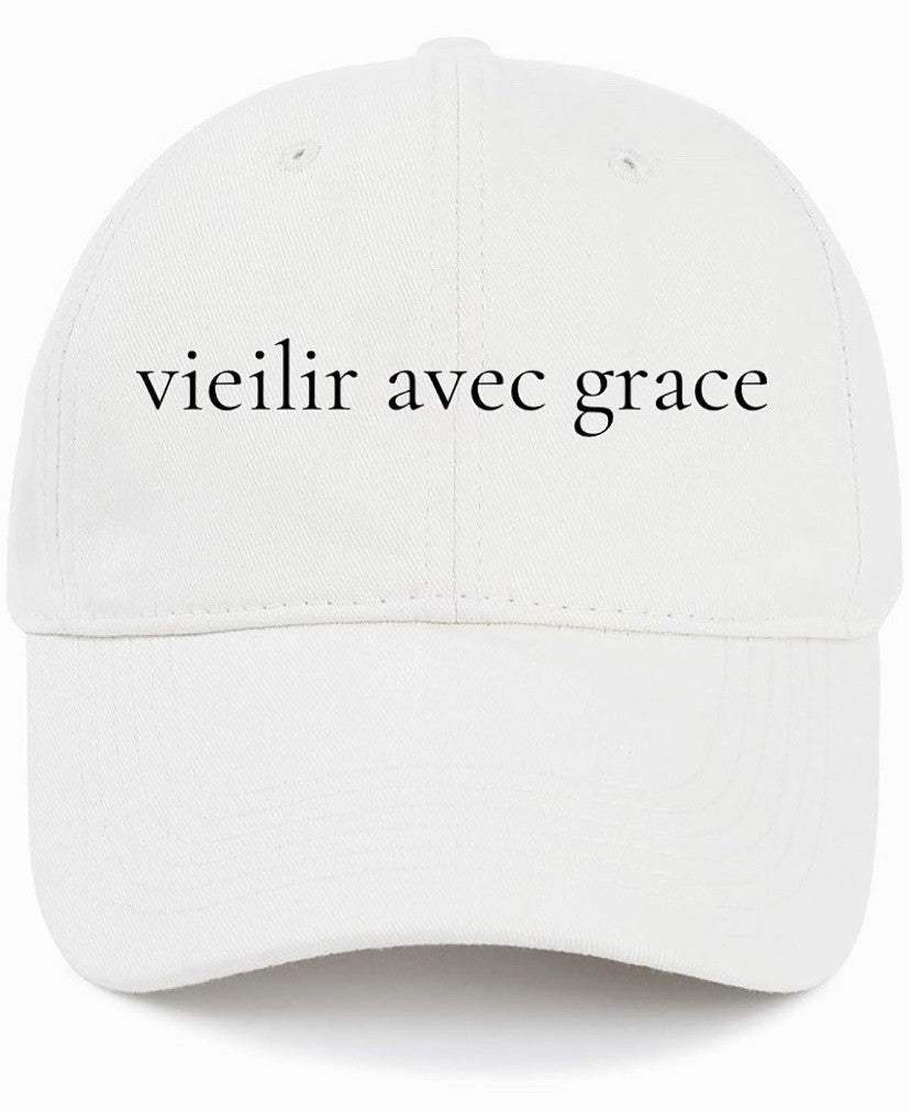 vieilir avec grace                   (Age Gracefully)                                                 Cotton Baseball Cap