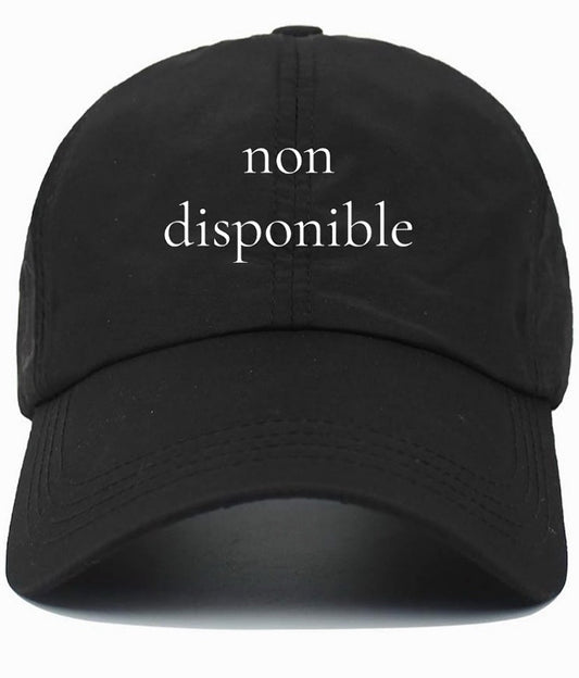 non disponible                    (Not Available)                                   Cotton Baseball Cap