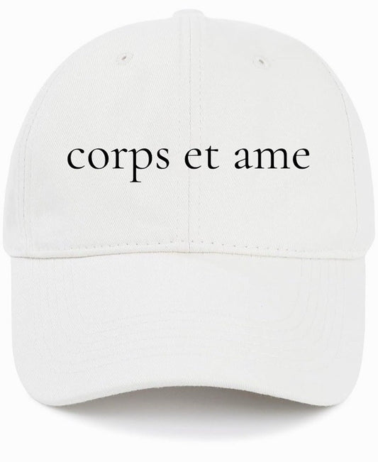 corps et ame                                   (Body and Soul)                                        Cotton Baseball Cap