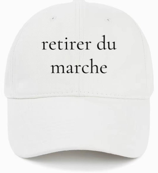 retirer du marche         (Off The Market)                                           Cotton Baseball Cap