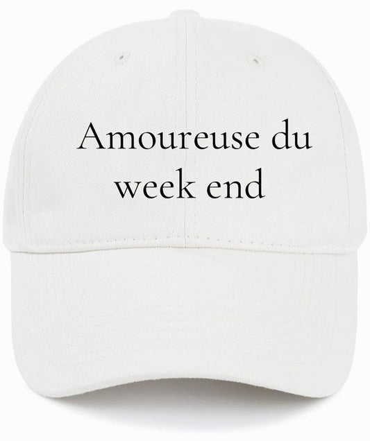 Amoureuse de week end                   (Week End Lover)                               Cotton Baseball Cap