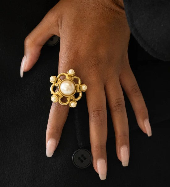 Pearl Cluster Ring