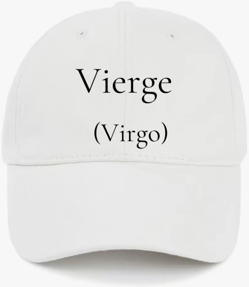 Vierge                                          (Virgo)                                                             Cotton Baseball Cap