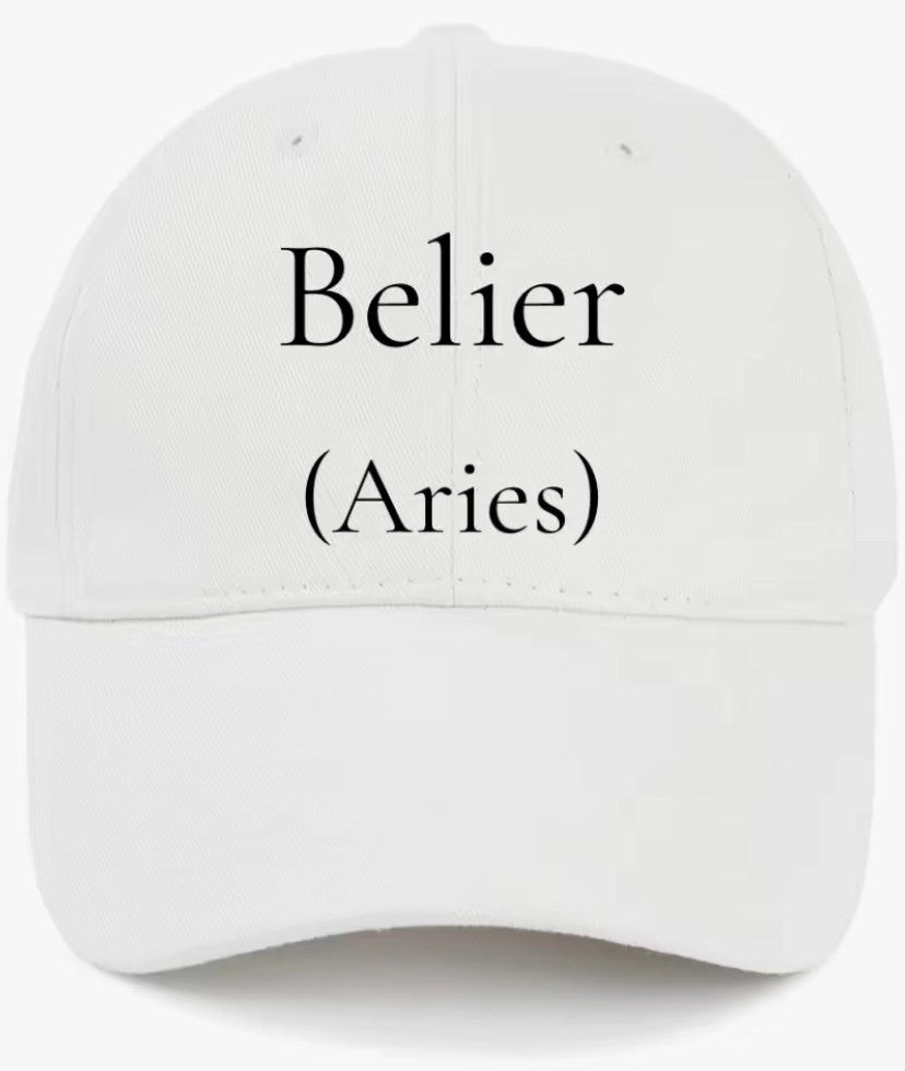 Belier                                                                 (Aries)                                      Cotton Baseball Cap