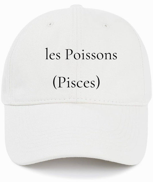 les Poissons                                                 (Pisces)                                          Cotton Baseball Cap