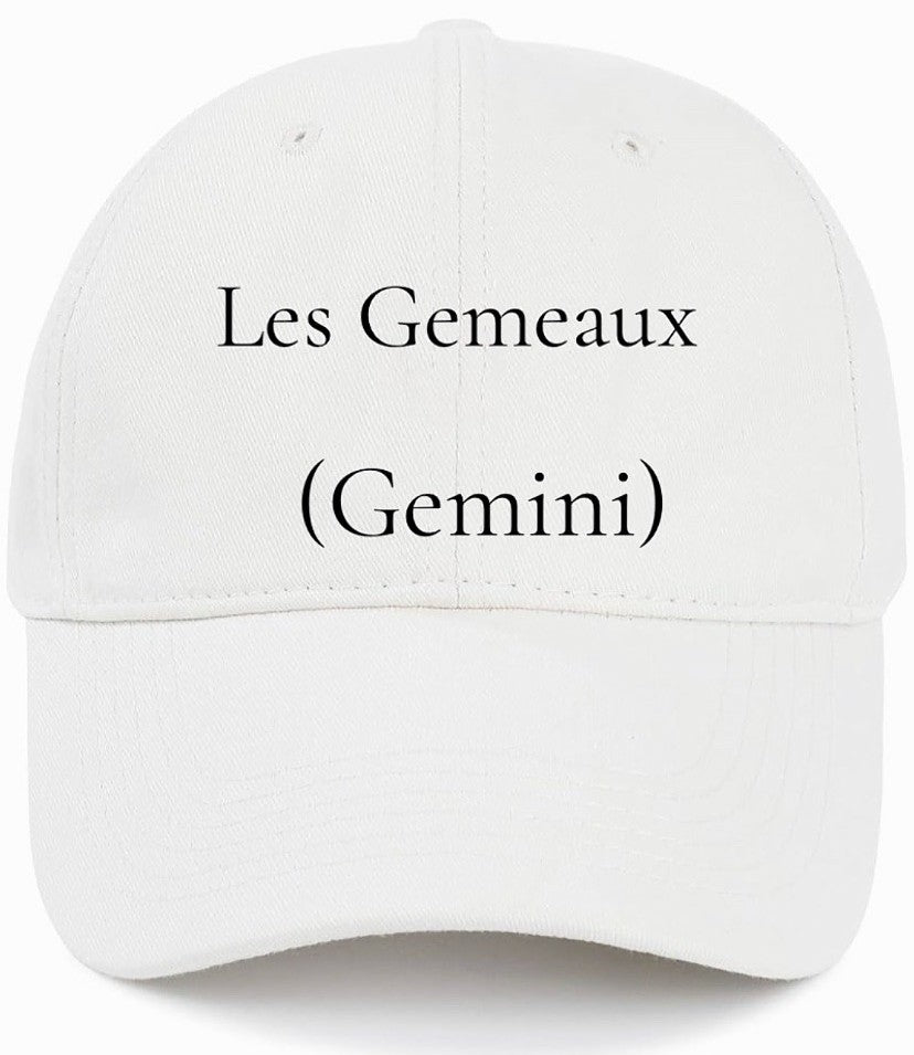Les Gemeaux                                    (Gemini)                                                    Cotton Baseball Cap
