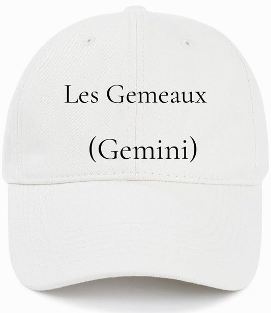 Les Gemeaux                                    (Gemini)                                                    Cotton Baseball Cap