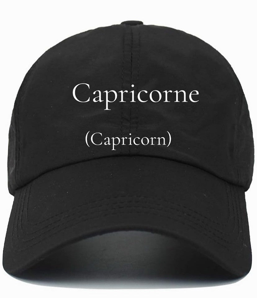 Capricorne                                          (Capricorn)                                             Cotton Baseball Cap