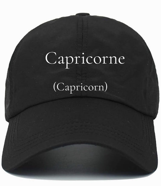 Capricorne                                          (Capricorn)                                             Cotton Baseball Cap