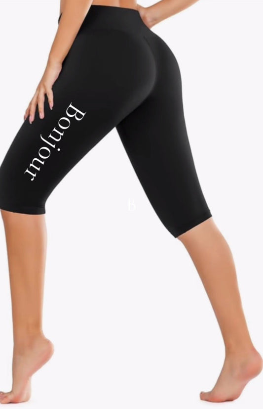Bonjour                            (Good Morning/Hello)                                                        Capri Legging