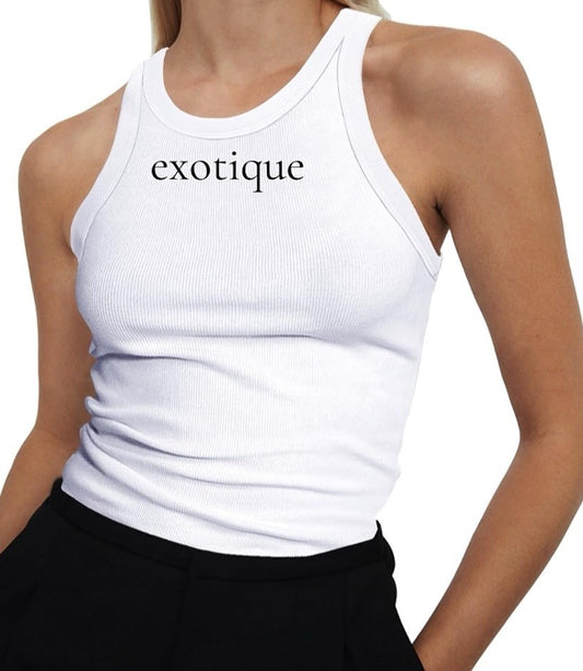 exotique (Exotic) Crew Neck Tank Top